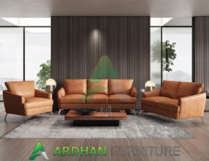 Set Sofa Tamu Kulit Asli Minimalis Modern Style AF-2
