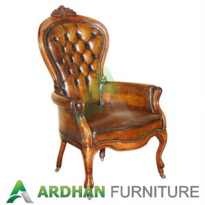 Aurelius Leather Sofa Klasik Style Arm Chair Design AF-11
