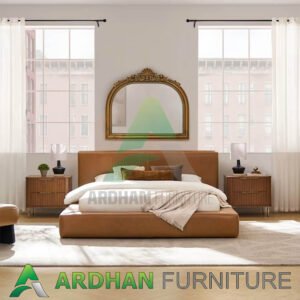 Tempat Tidur Cover Kulit Original Minimalis Desain AF-17